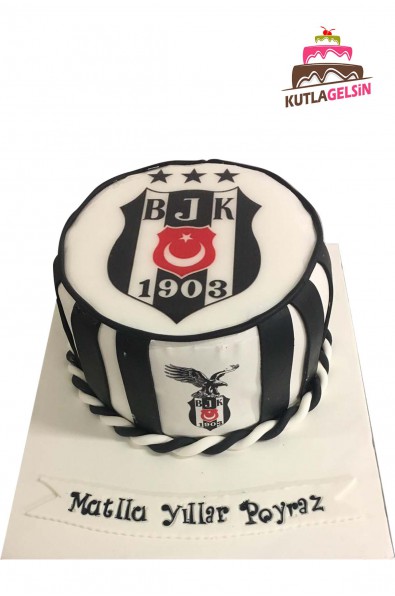 BEŞİKTAŞ LOGOLU PASTA