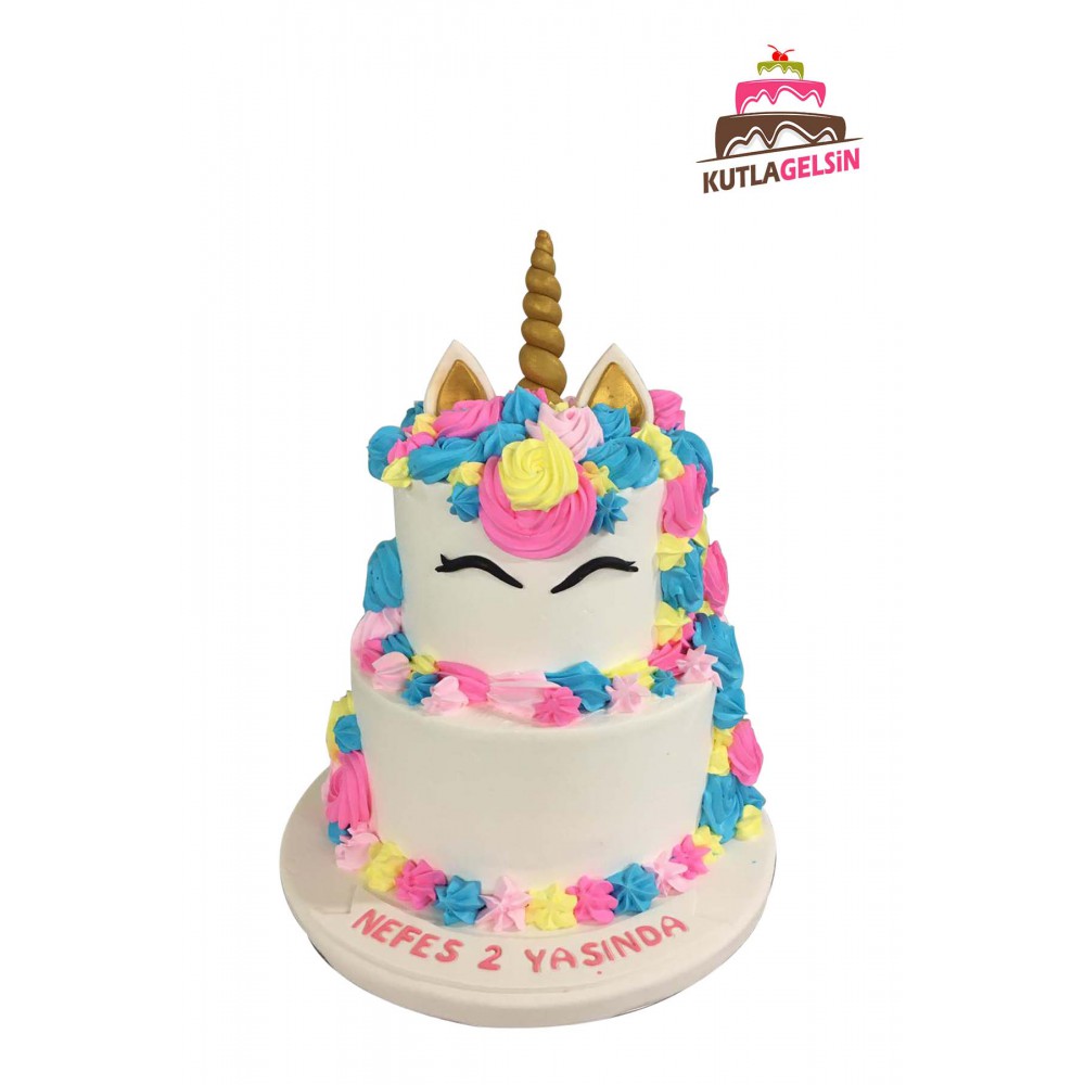 UNICORN ÇİFT KATLI PASTA