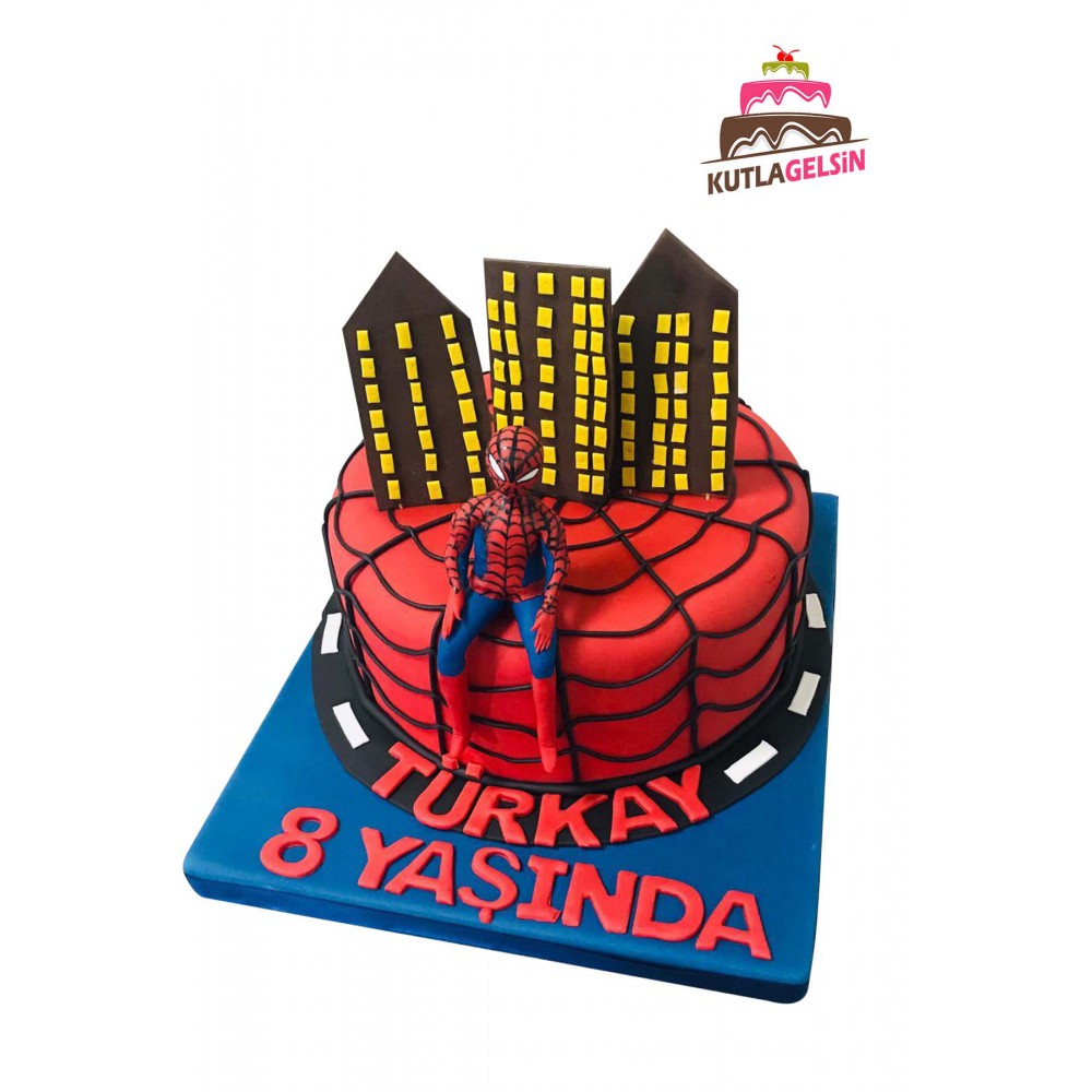 ÖRÜMCEK ADAM (SPIDERMAN) KARAKTERLİ PASTA